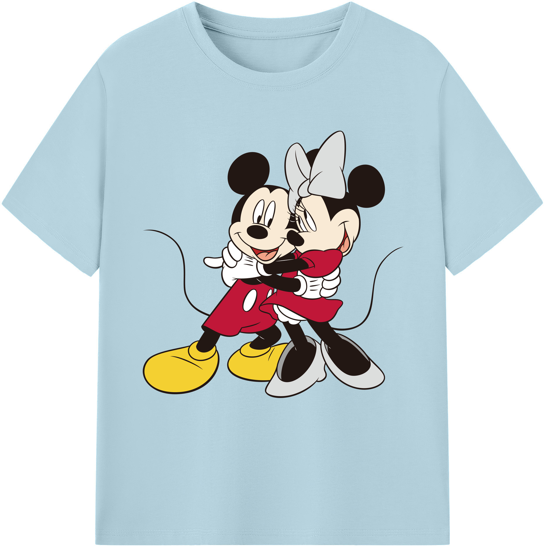 （画像用） ミッキーマウス Mickey Mouse 綿100％半袖Tシャツ（フロントプリント）